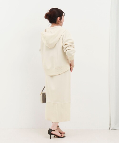 MICO COULIER（ミコクリエ）の「《セットアップ対応》軽量ボンディング切替スカート（スカート・レディース・カーキ/キナリ/ネイビー・36/38）」の16枚目の写真