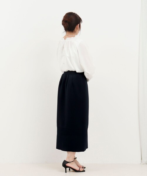 MICO COULIER（ミコクリエ）の「《セットアップ対応》軽量ボンディング切替スカート（スカート・レディース・カーキ/キナリ/ネイビー・36/38）」の20枚目の写真