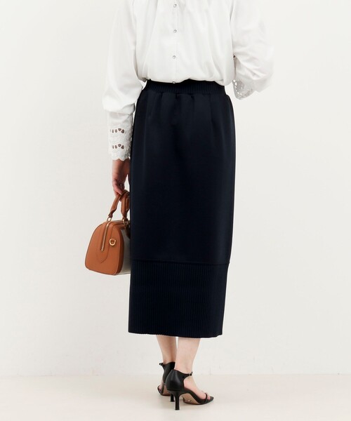 MICO COULIER（ミコクリエ）の「《セットアップ対応》軽量ボンディング切替スカート（スカート・レディース・カーキ/キナリ/ネイビー・36/38）」の22枚目の写真