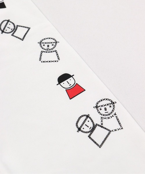 Picone CLUB(ピッコーネクラブ)の「ピコ柄クルーネックUV冷感インナー(Tシャツ/カットソー・レディース・ブラック/ホワイト・13号/11号/9号)」の8枚目の写真