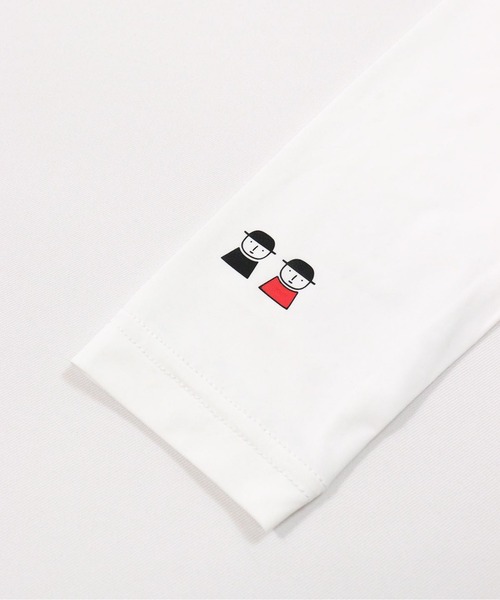 Picone CLUB(ピッコーネクラブ)の「ピコ柄クルーネックUV冷感インナー(Tシャツ/カットソー・レディース・ブラック/ホワイト・13号/11号/9号)」の9枚目の写真