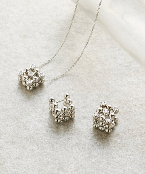 LIVETART（リヴェタート）の「キューブピアス（リング・レディース・シルバー・FREE）」の3枚目の写真