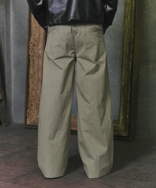 Confirm(コンファーム)の「Peach Brushed Studded Pants / ピーチ起毛スタッズパンツ メンズ レディース ユニセックス(その他パンツ・メンズ・ブラック/カーキ/グレー・M/L)」の18枚目の写真