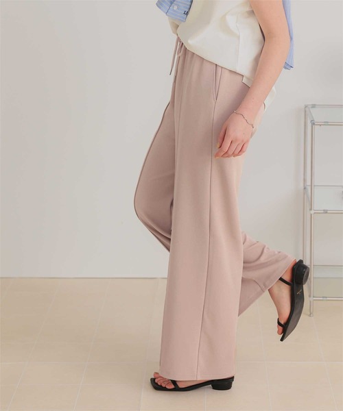 titivate(ティティベイト)の「リラックスセンターシームストレートパンツ(その他パンツ・レディース・ダークブラウン/ベージュ/ブラック・L/M/S/SP)」の19枚目の写真