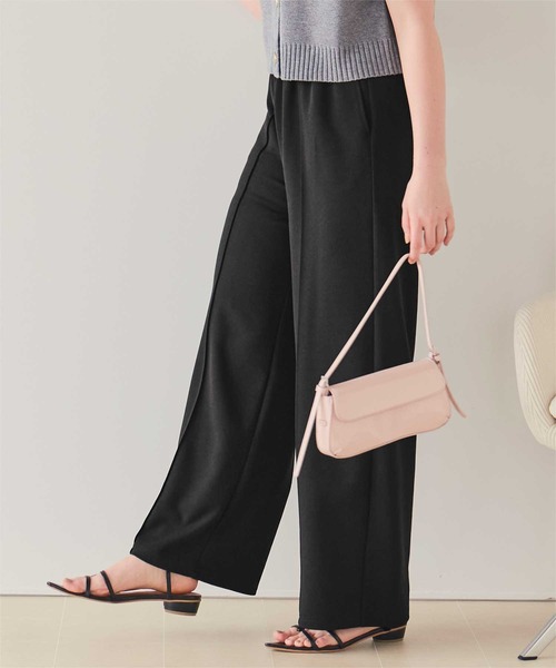 titivate(ティティベイト)の「リラックスセンターシームストレートパンツ(その他パンツ・レディース・ダークブラウン/ベージュ/ブラック・L/M/S/SP)」の10枚目の写真