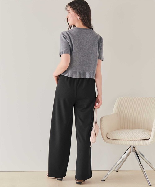 titivate(ティティベイト)の「リラックスセンターシームストレートパンツ(その他パンツ・レディース・ダークブラウン/ベージュ/ブラック・L/M/S/SP)」の11枚目の写真