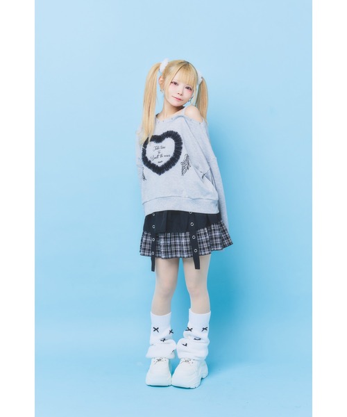 Hauls（ハウルズ）の「小悪魔ちゃんのわんしょるSWT（スウェット・レディース・グレー/ブラック・FREE）」の6枚目の写真