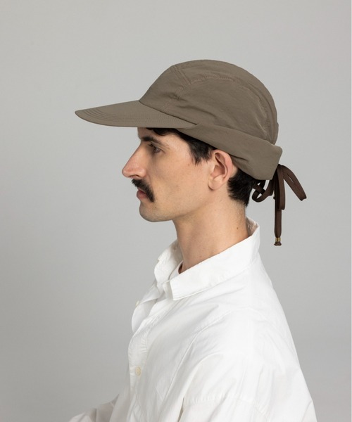 Nine Tailor(ナインテイラー)の「Nine Tailor Cape Cap (N-1623)(キャップ・メンズ・ブラック・FREE)」の2枚目の写真