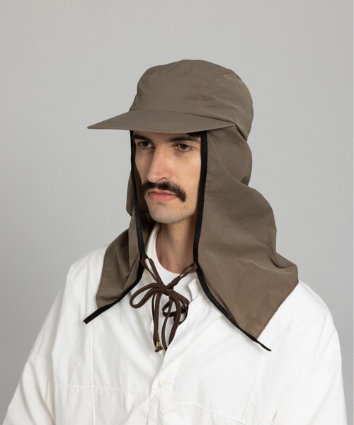Nine Tailor(ナインテイラー)の「Nine Tailor Cape Cap (N-1623)(キャップ・メンズ・ブラック・FREE)」の4枚目の写真