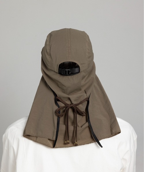 Nine Tailor(ナインテイラー)の「Nine Tailor Cape Cap (N-1623)(キャップ・メンズ・ブラック・FREE)」の5枚目の写真