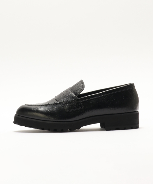KENFORD（ケンフォード）の「≪追加≫KENFORD/ケンフォード TANK SOLE EMBOSSED LOAFERS（ローファー・メンズ・ブラック・25.5cm/25cm/27cm/26.5cm/26cm）」の5枚目の写真