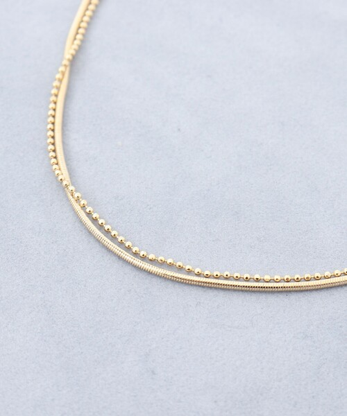 NOLLEY’S（ノーリーズ）の「【grace grace/グラスグラス】スキニー２連ネックレス（ネックレス・レディース・ゴールド/シルバー・FREE）」の12枚目の写真