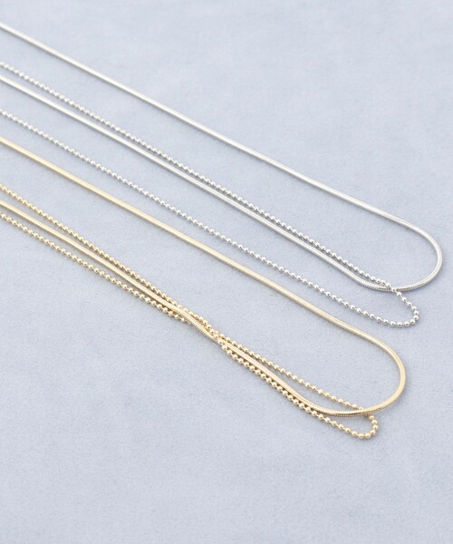 NOLLEY’S（ノーリーズ）の「【grace grace/グラスグラス】スキニー２連ネックレス（ネックレス・レディース・ゴールド/シルバー・FREE）」の10枚目の写真