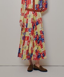 allureville | パッチワークプリントプリーツスカート(スカート)