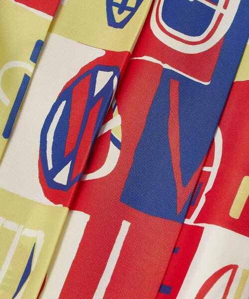 allureville(アルアバイル)の「パッチワークプリントプリーツスカート(スカート・レディース・レッド・1/2)」の11枚目の写真