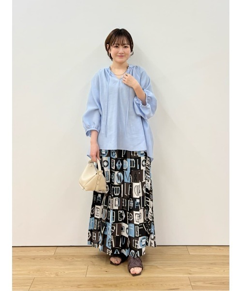 allureville(アルアバイル)の「パッチワークプリントプリーツスカート(スカート・レディース・レッド/ブラウン・1/2)」の16枚目の写真