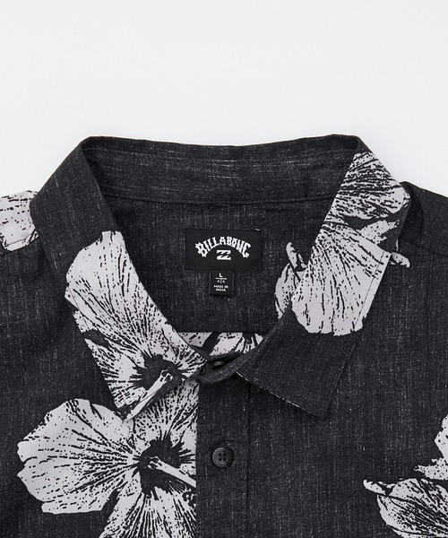 BILLABONG(ビラボン)の「BILLABONG/ビラボン 半袖 シャツ 花柄 BG011128(シャツ/ブラウス・メンズ・ブラック×ホワイト・L/M)」の6枚目の写真