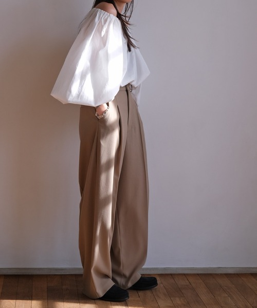 AKTE（アクテ）の「テーパードボリュームパンツ（その他パンツ・レディース・ネイビー/カーキ系・2T/2/1）」の11枚目の写真