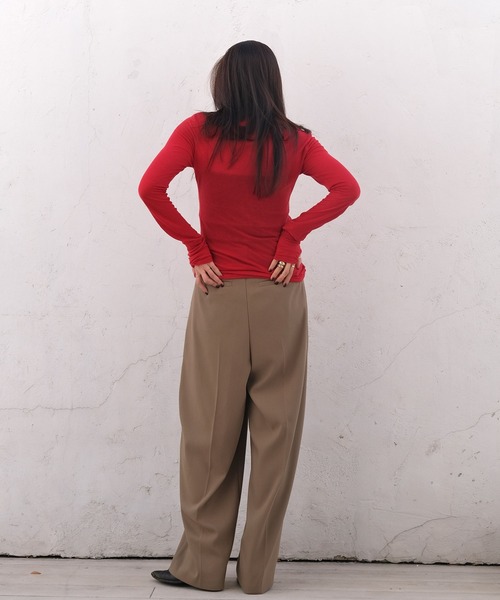 AKTE（アクテ）の「テーパードボリュームパンツ（その他パンツ・レディース・ネイビー/カーキ系・2T/2/1）」の14枚目の写真