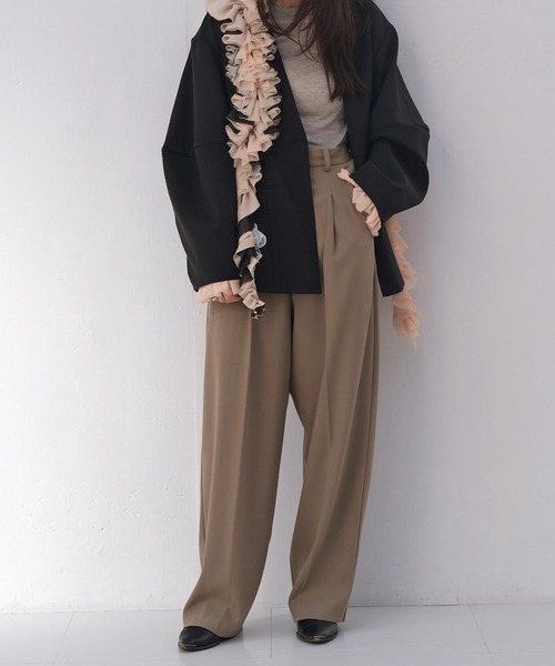 AKTE（アクテ）の「テーパードボリュームパンツ（その他パンツ・レディース・ネイビー/カーキ系・2T/2/1）」の15枚目の写真