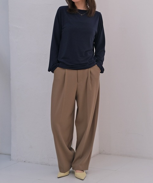 AKTE（アクテ）の「テーパードボリュームパンツ（その他パンツ・レディース・ネイビー/カーキ系・2T/2/1）」の17枚目の写真