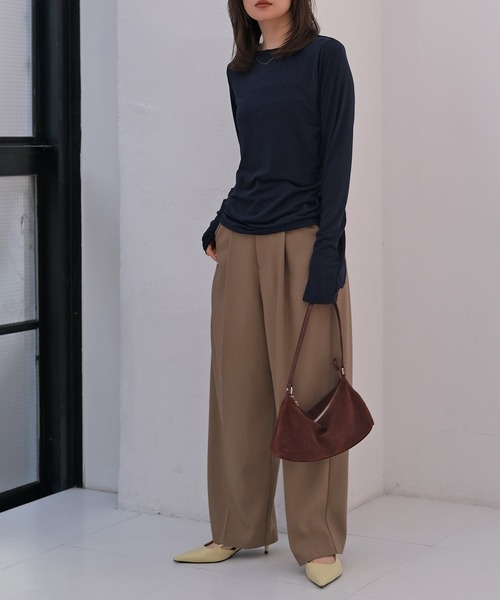 AKTE（アクテ）の「テーパードボリュームパンツ（その他パンツ・レディース・ネイビー/カーキ系・2T/2/1）」の18枚目の写真