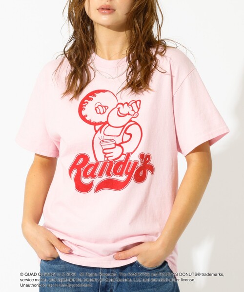 GOOD ROCK SPEED(グッドロックスピード)の「【GOOD ROCK SPEED/グッドロックスピード】プリントTシャツ / Randy's Donuts(Tシャツ/カットソー・レディース・ブルー/ピンク/ホワイト・フリー)」の3枚目の写真