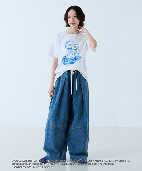 GOOD ROCK SPEED(グッドロックスピード)の「【GOOD ROCK SPEED/グッドロックスピード】プリントTシャツ / Randy's Donuts(Tシャツ/カットソー・レディース・ブルー/ピンク/ホワイト・フリー)」の5枚目の写真