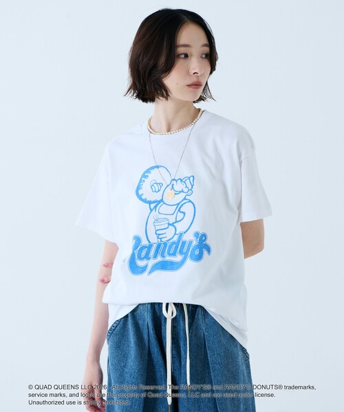 GOOD ROCK SPEED(グッドロックスピード)の「【GOOD ROCK SPEED/グッドロックスピード】プリントTシャツ / Randy's Donuts(Tシャツ/カットソー・レディース・ブルー/ピンク/ホワイト・フリー)」の6枚目の写真