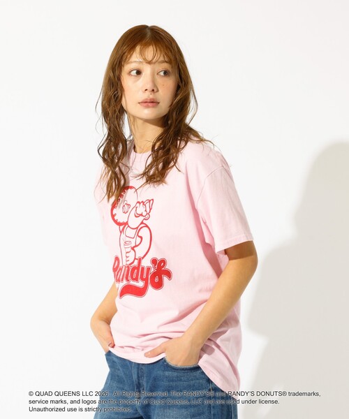 GOOD ROCK SPEED(グッドロックスピード)の「【GOOD ROCK SPEED/グッドロックスピード】プリントTシャツ / Randy's Donuts(Tシャツ/カットソー・レディース・ブルー/ピンク/ホワイト・フリー)」の12枚目の写真