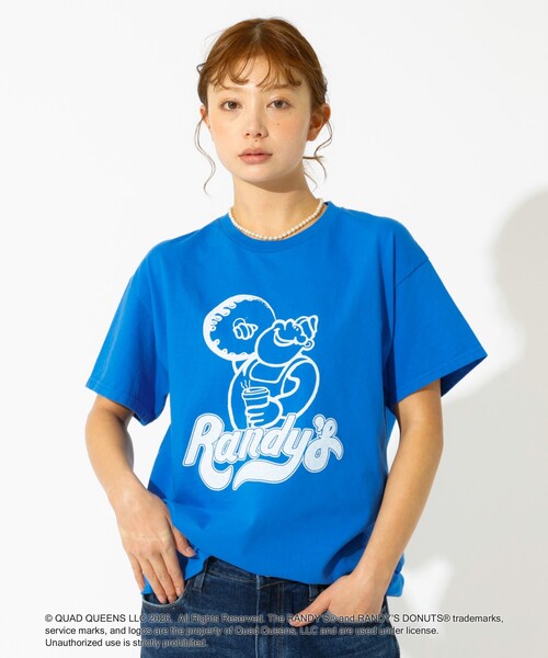 GOOD ROCK SPEED(グッドロックスピード)の「【GOOD ROCK SPEED/グッドロックスピード】プリントTシャツ / Randy's Donuts(Tシャツ/カットソー・レディース・ブルー/ピンク/ホワイト・フリー)」の16枚目の写真