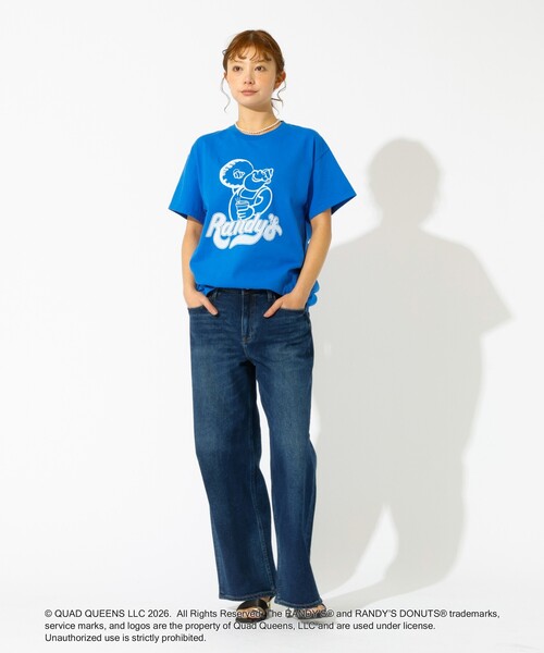 GOOD ROCK SPEED(グッドロックスピード)の「【GOOD ROCK SPEED/グッドロックスピード】プリントTシャツ / Randy's Donuts(Tシャツ/カットソー・レディース・ブルー/ピンク/ホワイト・フリー)」の17枚目の写真