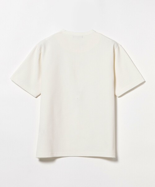 BEAMS HEART（ビームスハート）の「クイックドライ ワッフル ヘンリーネック カットソー（吸水速乾）（Tシャツ/カットソー・メンズ・ブラック/ホワイト・S/M/L/XL）」の8枚目の写真