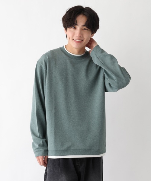 GLOBAL WORK(グローバルワーク)の「アムンゼンスウェットレイヤード/656081(Tシャツ/カットソー・メンズ・ライトベージュ/チャコールグレー/グリーン系その他4/ライトブルー/ブラウン系その他6・X-LARGE/LARGE/SMALL/MEDIUM)」の4枚目の写真