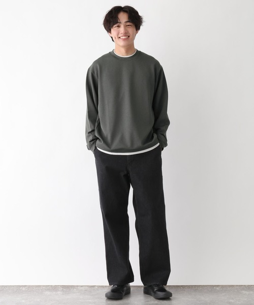 GLOBAL WORK(グローバルワーク)の「アムンゼンスウェットレイヤード/656081(Tシャツ/カットソー・メンズ・ライトベージュ/チャコールグレー/グリーン系その他4/ライトブルー/ブラウン系その他6・X-LARGE/LARGE/SMALL/MEDIUM)」の16枚目の写真