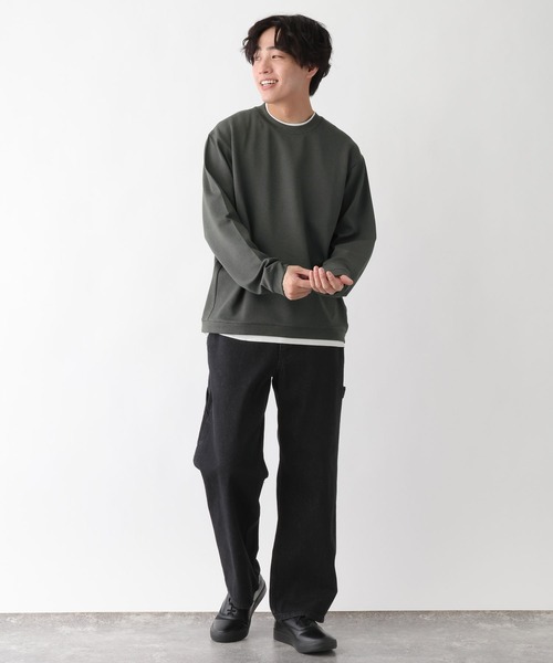 GLOBAL WORK(グローバルワーク)の「アムンゼンスウェットレイヤード/656081(Tシャツ/カットソー・メンズ・ライトベージュ/チャコールグレー/グリーン系その他4/ライトブルー/ブラウン系その他6・X-LARGE/LARGE/SMALL/MEDIUM)」の17枚目の写真