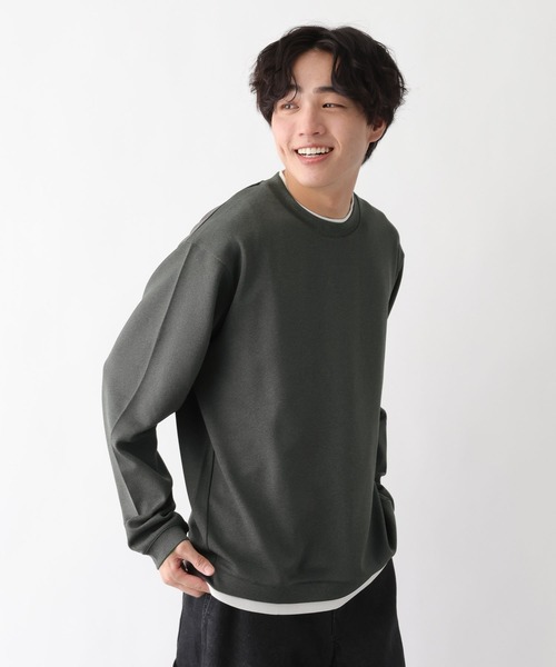 GLOBAL WORK(グローバルワーク)の「アムンゼンスウェットレイヤード/656081(Tシャツ/カットソー・メンズ・ライトベージュ/チャコールグレー/グリーン系その他4/ライトブルー/ブラウン系その他6・X-LARGE/LARGE/SMALL/MEDIUM)」の20枚目の写真