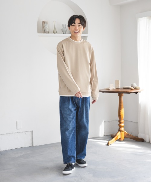 GLOBAL WORK(グローバルワーク)の「アムンゼンスウェットレイヤード/656081(Tシャツ/カットソー・メンズ・ライトベージュ/チャコールグレー/グリーン系その他4/ライトブルー/ブラウン系その他6・X-LARGE/LARGE/SMALL/MEDIUM)」の6枚目の写真
