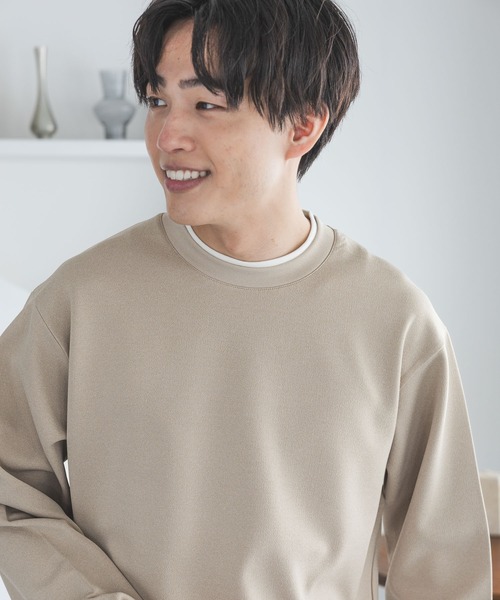 GLOBAL WORK(グローバルワーク)の「アムンゼンスウェットレイヤード/656081(Tシャツ/カットソー・メンズ・ライトベージュ/チャコールグレー/グリーン系その他4/ライトブルー/ブラウン系その他6・X-LARGE/LARGE/SMALL/MEDIUM)」の14枚目の写真