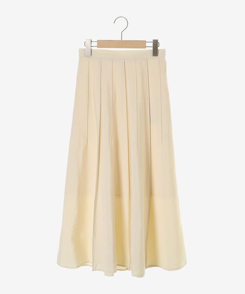 le.coeur blanc（ルクールブラン）の「パネルピンタックフレアスカート（スカート・レディース・オレンジ/ダークグレー/ライトイエロー・36/38）」の4枚目の写真