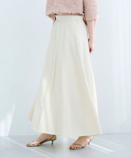 le.coeur blanc（ルクールブラン）の「パネルピンタックフレアスカート（スカート・レディース・オレンジ/ダークグレー/ライトイエロー・36/38）」の16枚目の写真