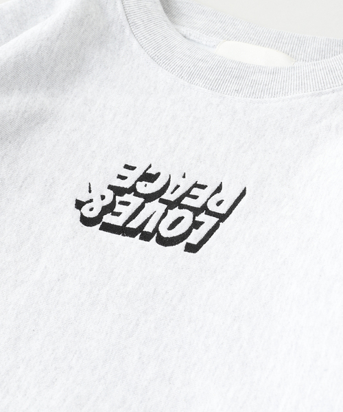 TODAY edition（トゥデイエディション）の「TODAY edition / トゥデイエディション LOVE&PEACE CN SWEAT（スウェット・メンズ・ブラック/グレー・MEDIUM/LARGE）」の5枚目の写真