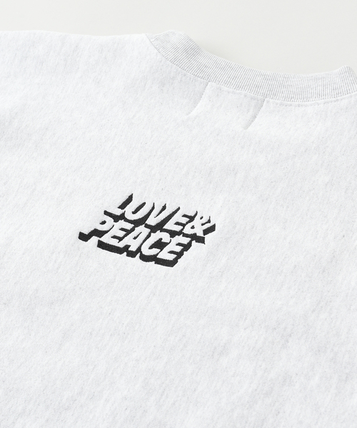 TODAY edition（トゥデイエディション）の「TODAY edition / トゥデイエディション LOVE&PEACE CN SWEAT（スウェット・メンズ・ブラック/グレー・MEDIUM/LARGE）」の8枚目の写真
