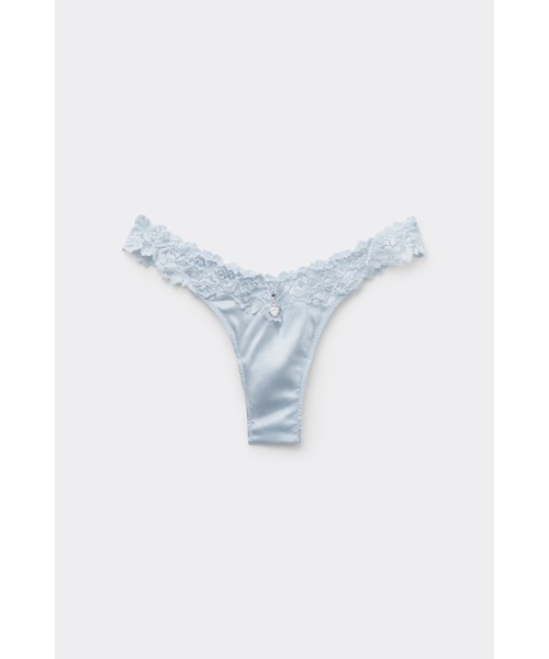 Intimissimi(インティミッシミ)の「Silky Flowers シルク&レース エイティーズスタイル ブラジリアンショーツ【リミテッドエディション】(ショーツ・レディース・ベージュ/ライトブルー・L/M/S)」の10枚目の写真
