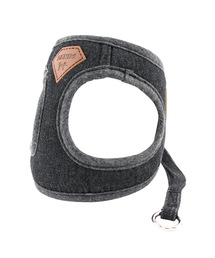 DOGI（ドッグアイ）の「子犬デニムハーネスリードセット（リード/ハーネス/首輪）」