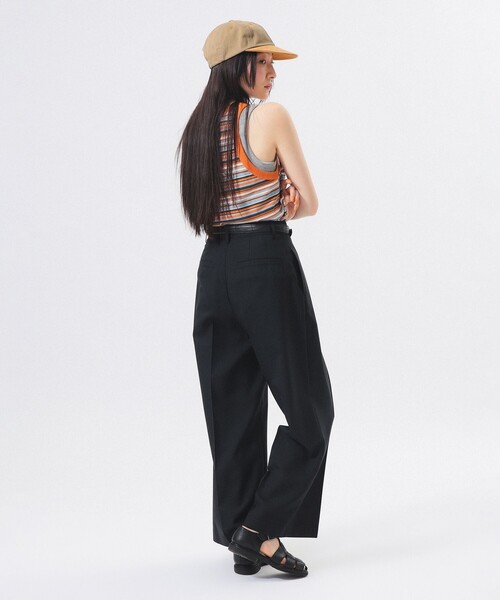 BEAMS BOY（ビームスボーイ）の「マルチボーダー タンクトップ（タンクトップ・レディース・ピンク/グリーン/オレンジ・0/1）」の5枚目の写真