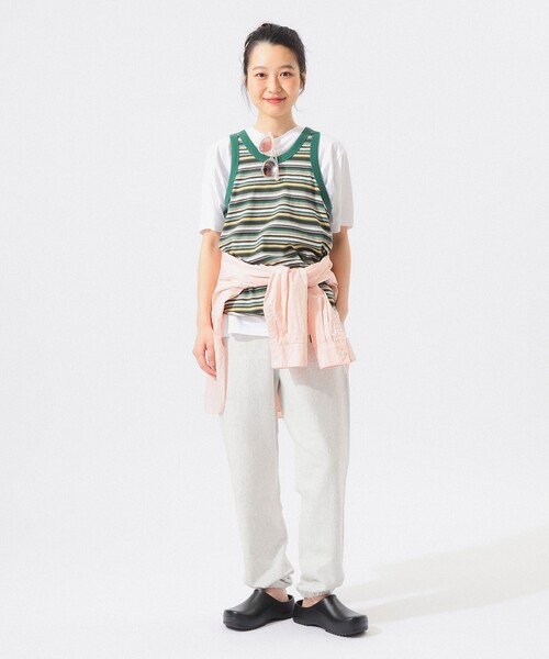BEAMS BOY（ビームスボーイ）の「マルチボーダー タンクトップ（タンクトップ・レディース・ピンク/グリーン/オレンジ・0/1）」の17枚目の写真