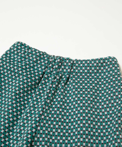 MAKE YOUR DAY（メイクユアデイ）の「ジャガード総柄5分丈パンツ■80～140cm（その他パンツ・キッズ・ターコイズブルー/オレンジ/ベージュ・80/90/100/110/120/130/140）」の15枚目の写真