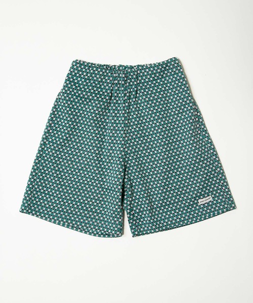 MAKE YOUR DAY（メイクユアデイ）の「ジャガード総柄5分丈パンツ■80～140cm（その他パンツ・キッズ・ターコイズブルー/オレンジ/ベージュ・80/90/100/110/120/130/140）」の5枚目の写真