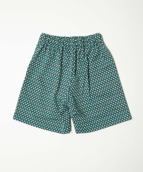 MAKE YOUR DAY（メイクユアデイ）の「ジャガード総柄5分丈パンツ■80～140cm（その他パンツ・キッズ・ターコイズブルー/オレンジ/ベージュ・80/90/100/110/120/130/140）」の6枚目の写真